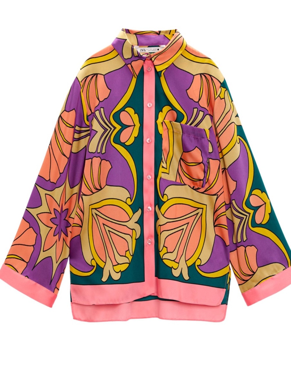 Zara Multicolor Floral-Print pant set